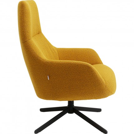 Swivel Armchair Mimi yellow Kare Design