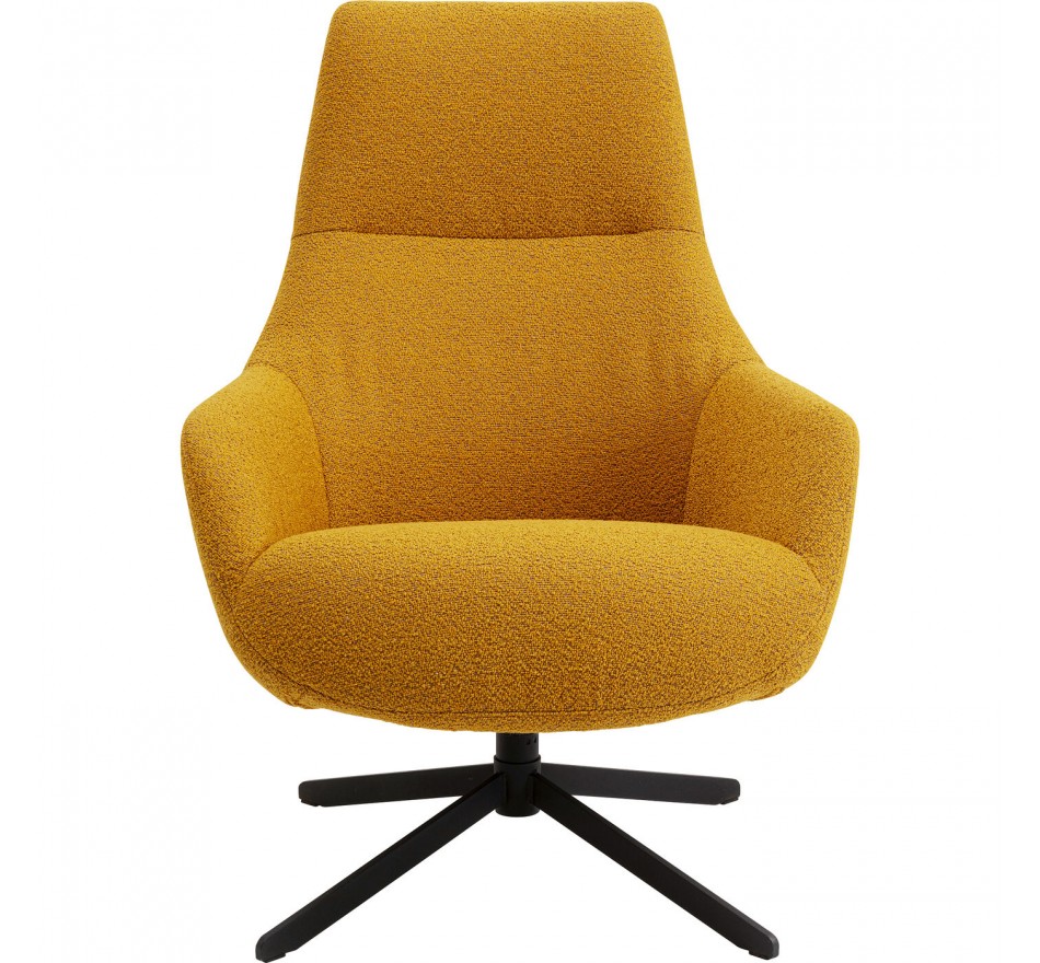 Swivel Armchair Mimi yellow Kare Design