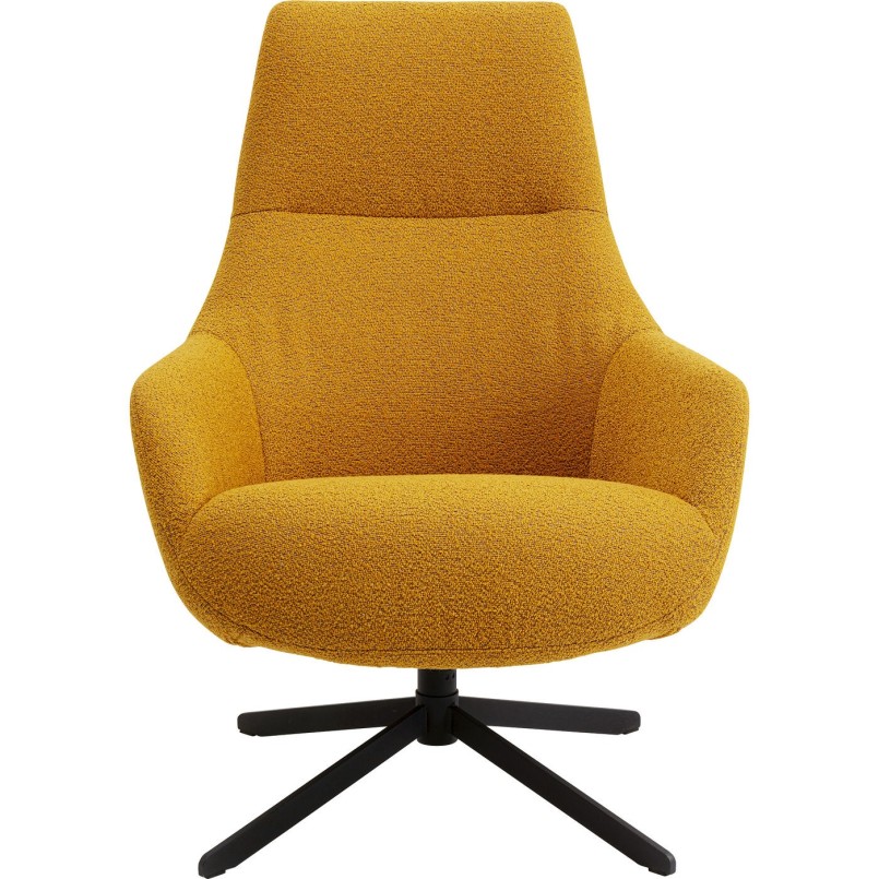 Fauteuil pivotant Mimi jaune