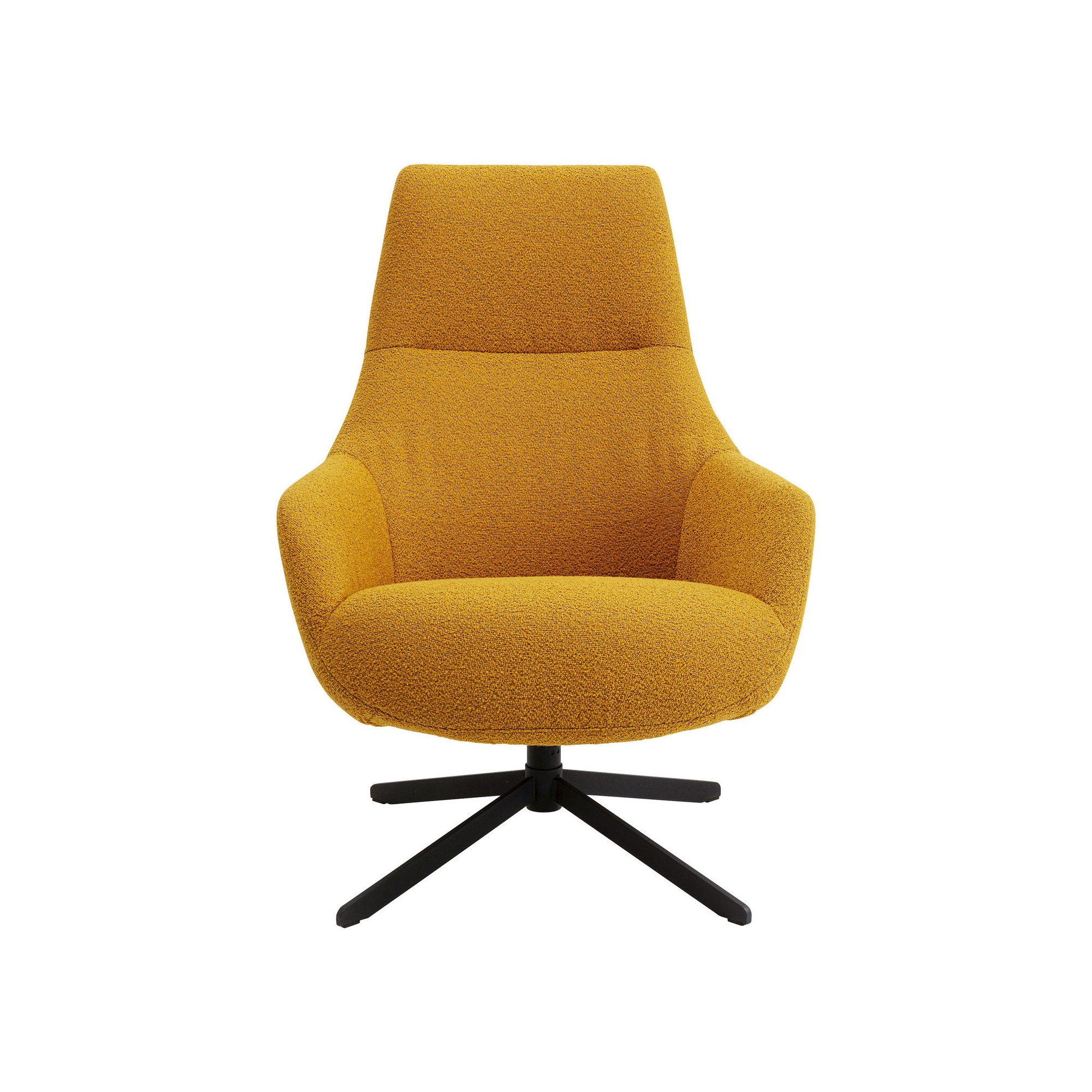 Fauteuil pivotant Mimi jaune