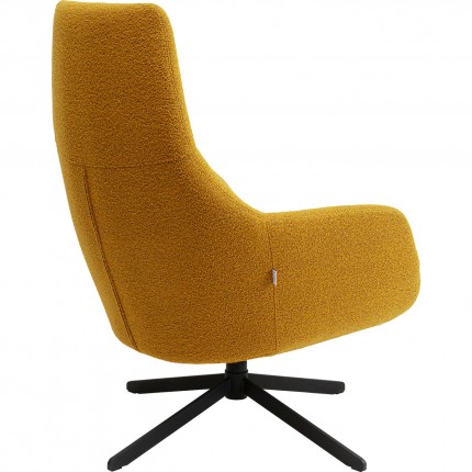 Swivel Armchair Mimi yellow Kare Design