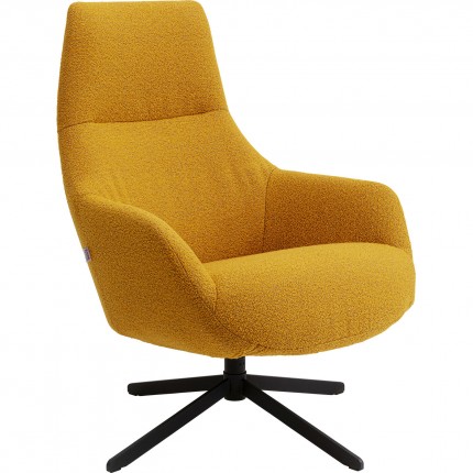 Swivel Armchair Mimi yellow Kare Design