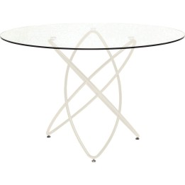 Eettafel Molekular Ø120cm beige Kare Design