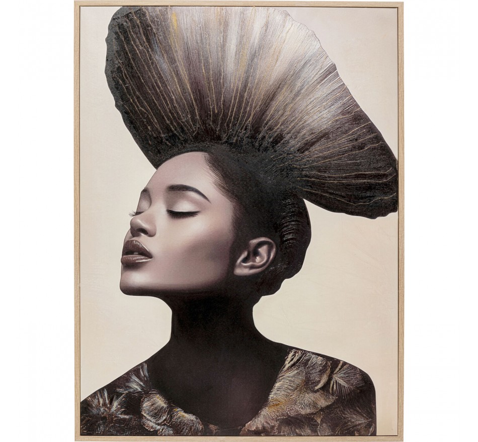 Framed Picture Aesthetic woman left 90x120cm Kare Design