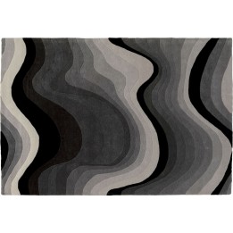 Tapis dégradé gris en vagues - Aura - Kare Design