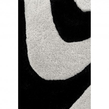 Tapis Electric Diamond 240x170cm noir et blanc Kare Design