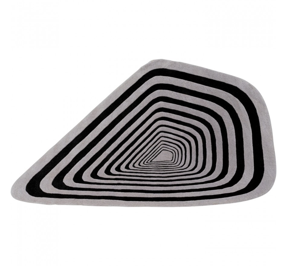 Tapis Electric Diamond 240x170cm noir et blanc Kare Design