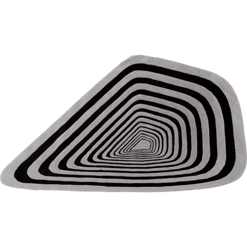 Tapis géométrique noir et blanc -  Electric Diamond - Kare Design