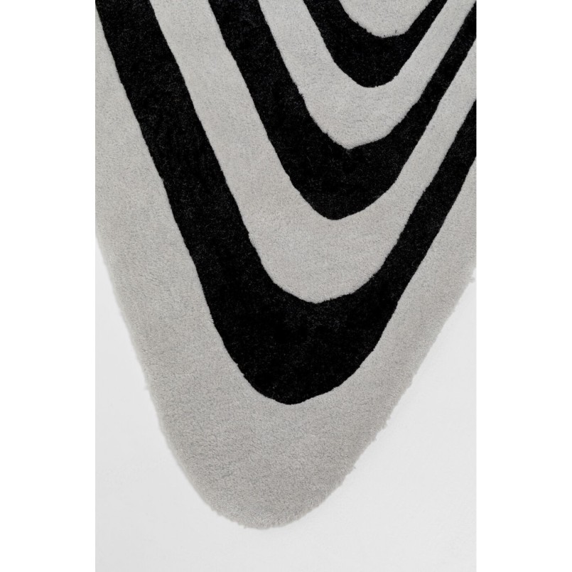 Tapis géométrique noir et blanc -  Electric Diamond - Kare Design