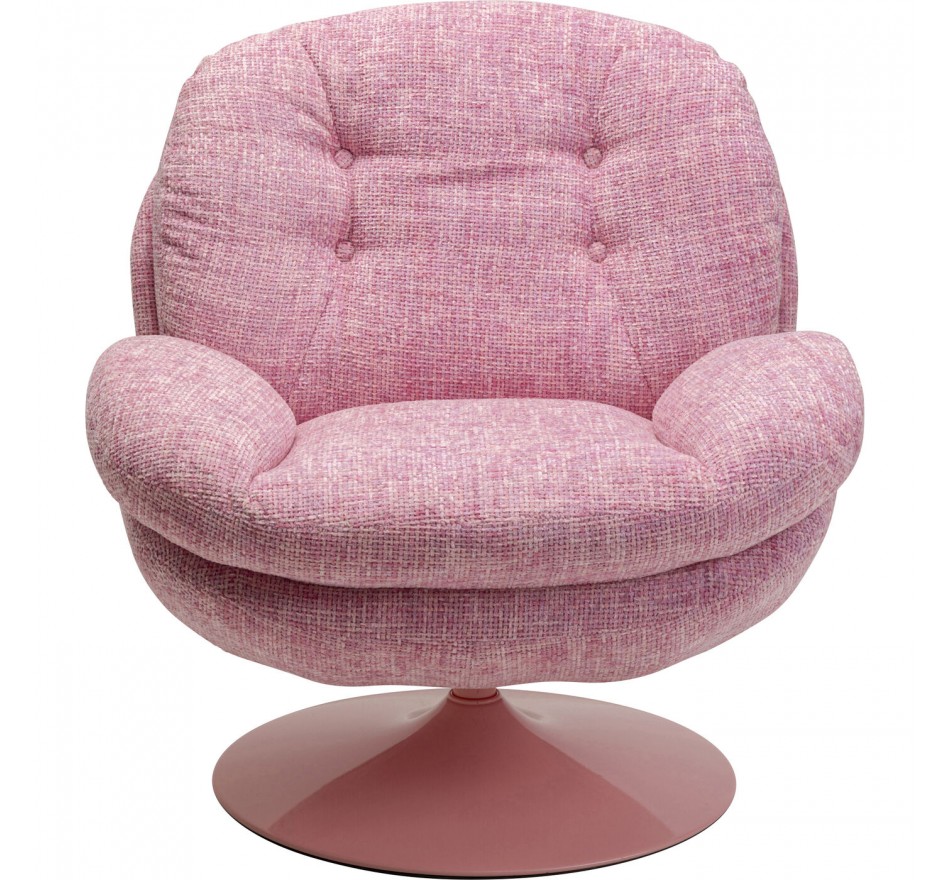 Swivel Armchair Cosy pink Kare Design