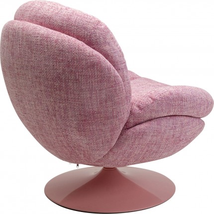 Draaifauteuil Cosy roze Kare Design
