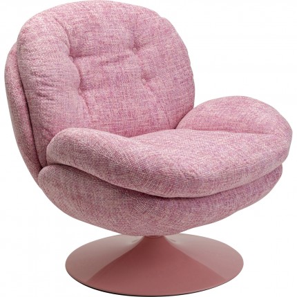 Swivel Armchair Cosy pink Kare Design