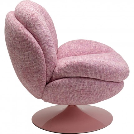 Draaifauteuil Cosy roze Kare Design