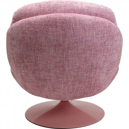 Draaifauteuil Cosy roze Kare Design