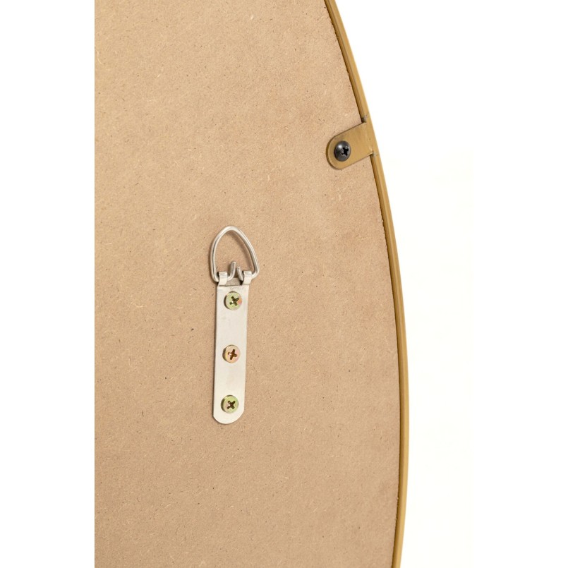 Miroir rond avec lèvres dorées - Kare Design