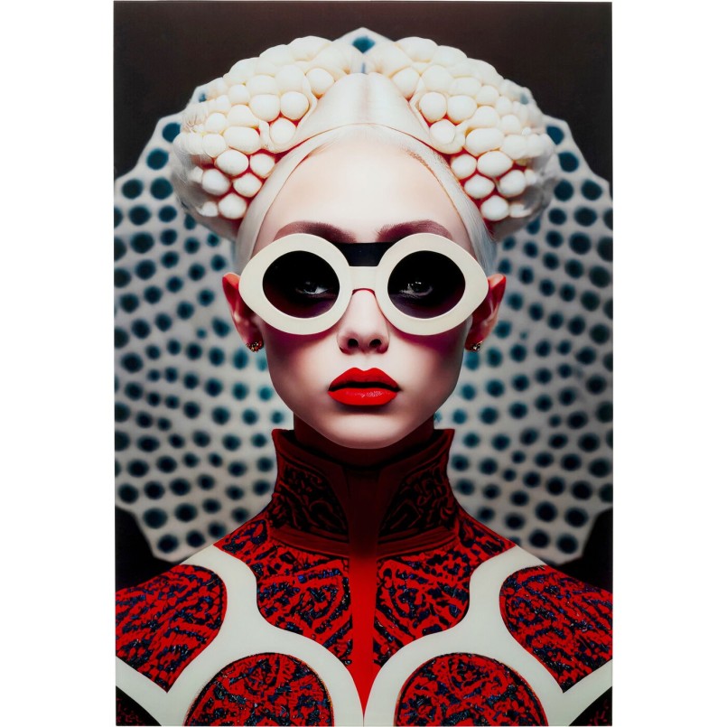Tableau en verre femme futuriste - Vibe - Kare Design