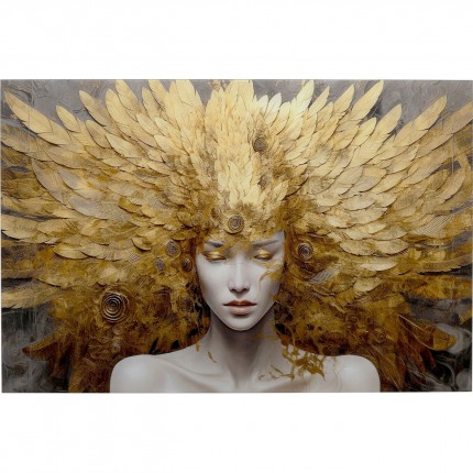 Tableau en verre femme céleste 120x80cm Kare Design