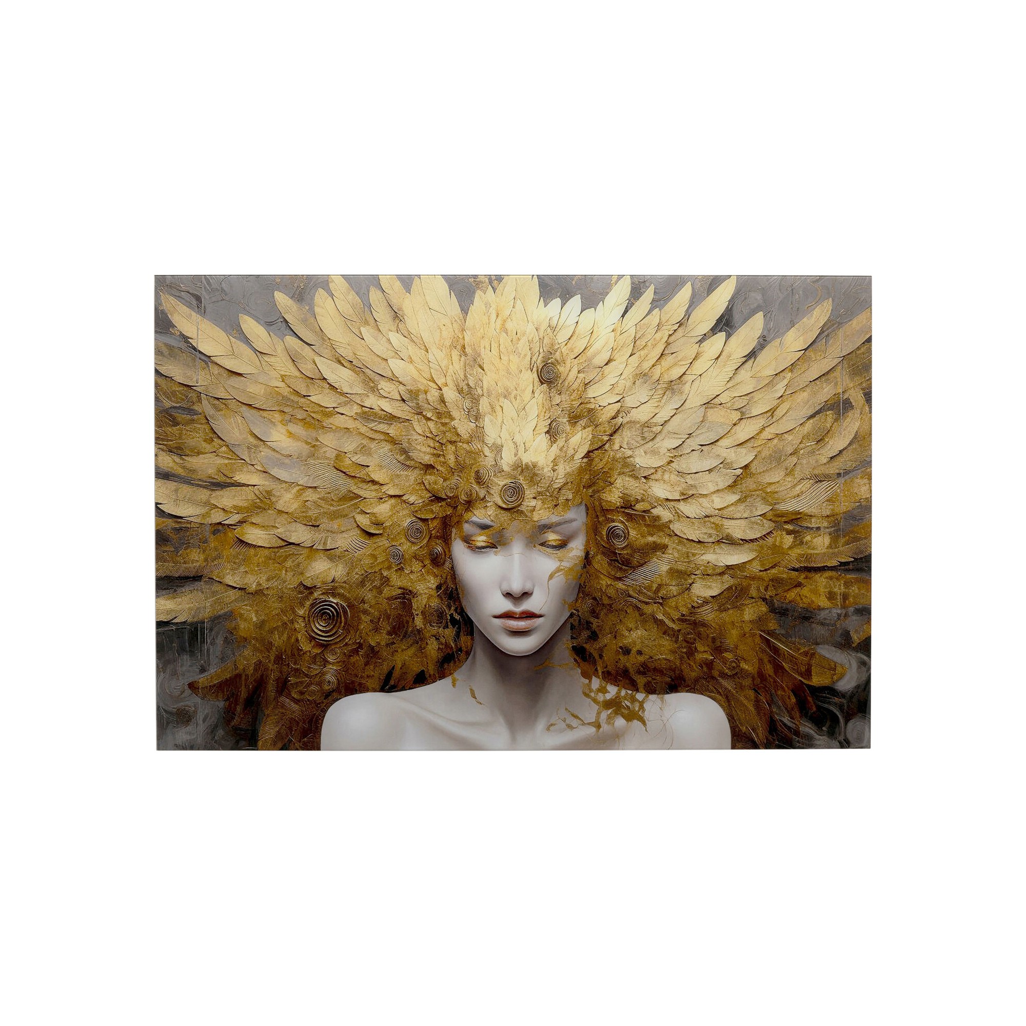 Tableau en verre femme céleste 120x80cm Kare Design