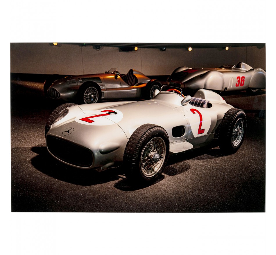 Glass Picture racing cars 120x80cm Kare Design
