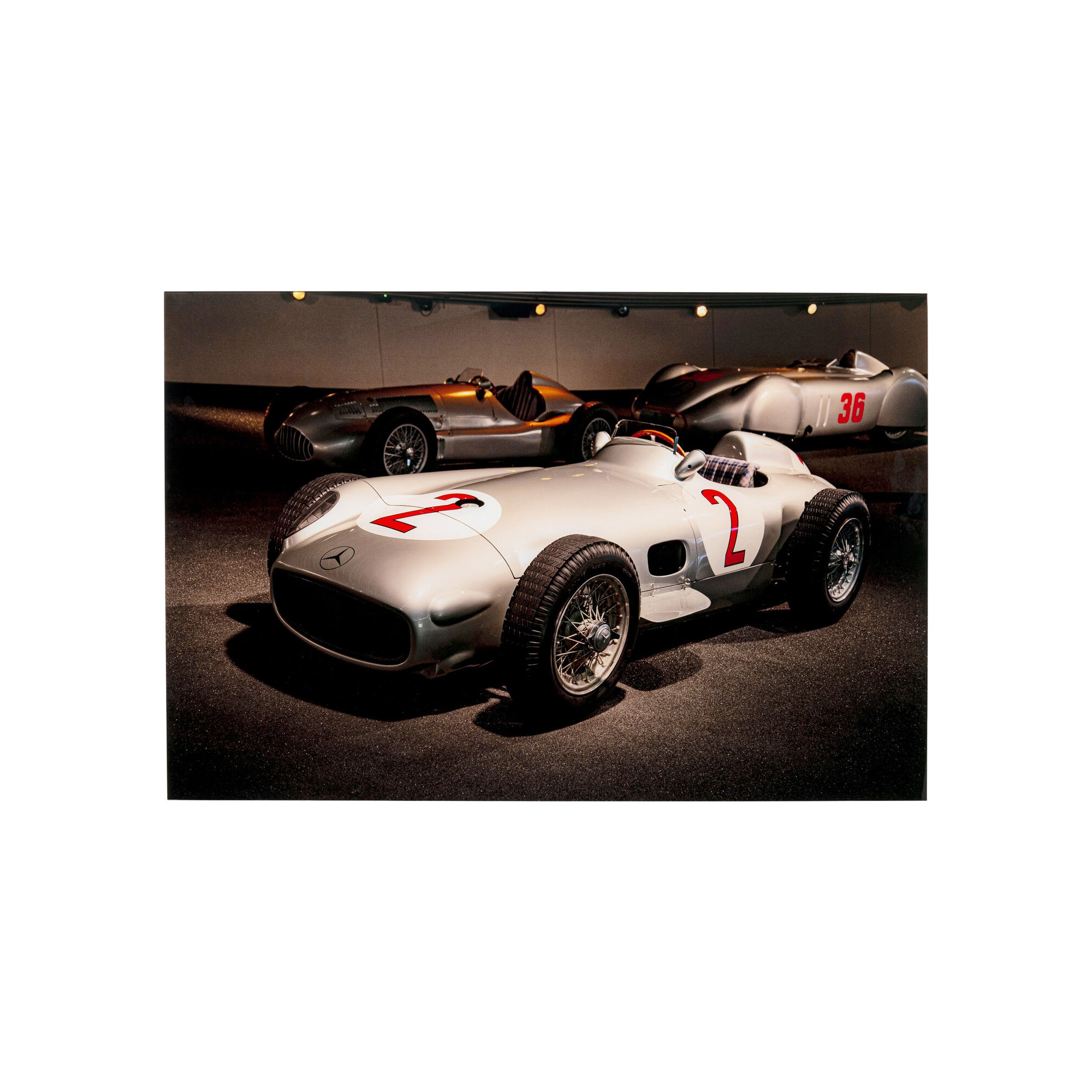 Glass Picture racing cars 120x80cm Kare Design