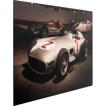 Wandfoto racewagens 120x80cm Kare Design