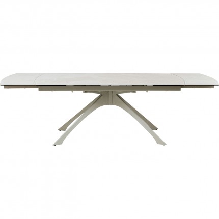 Uitschuifbare eettafel Lana 260x90cm beige Kare Design