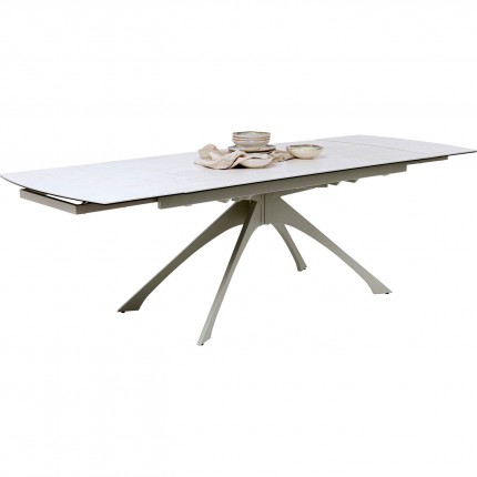 Uitschuifbare eettafel Lana 260x90cm beige Kare Design