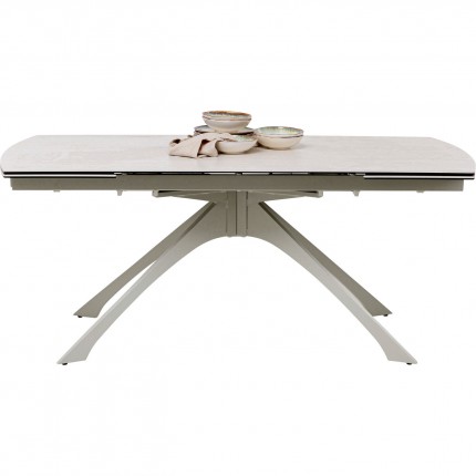 Uitschuifbare eettafel Lana 260x90cm beige Kare Design