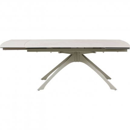 Uitschuifbare eettafel Lana 260x90cm beige Kare Design