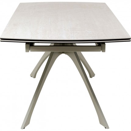 Uitschuifbare eettafel Lana 260x90cm beige Kare Design