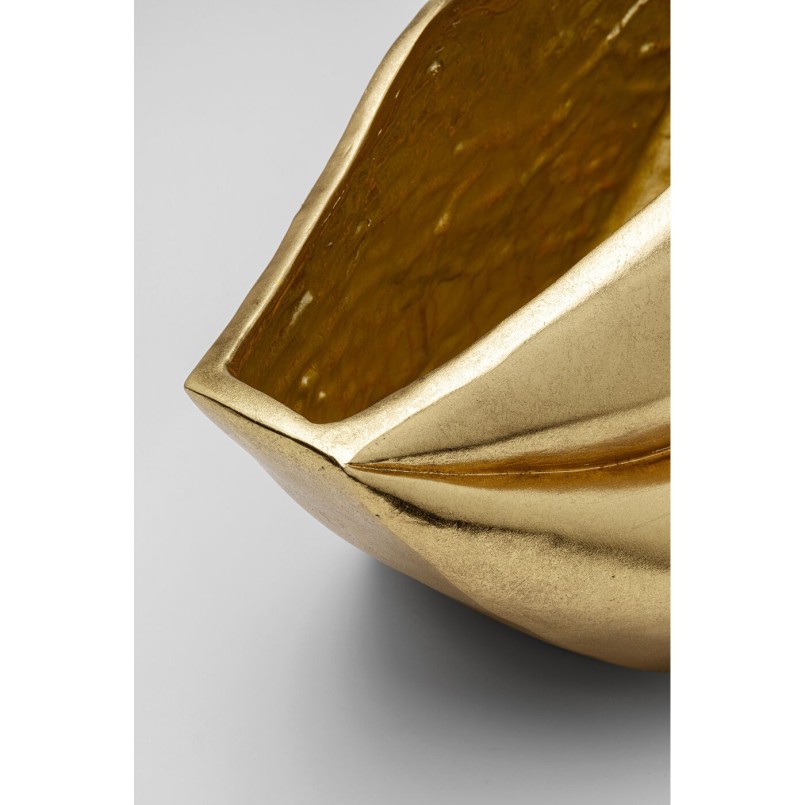 Flower Pot Lips Gold 30cm