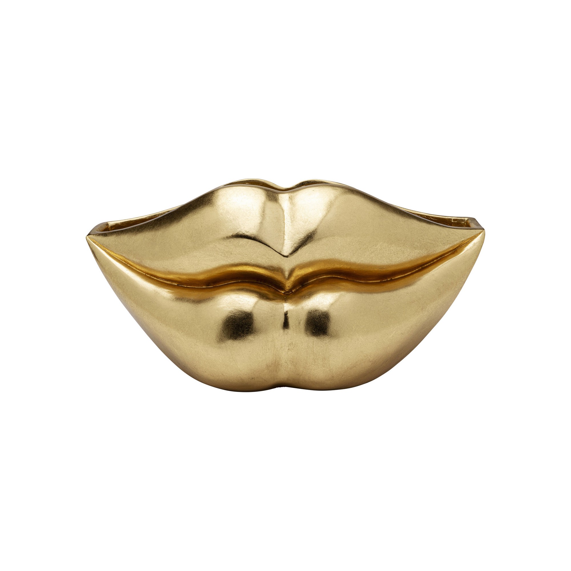 Flower Pot Lips Gold 30cm