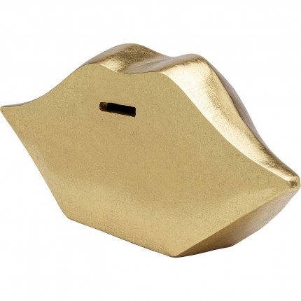 Money Box lips gold Kare Design