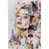 Tableau en verre femme artistique de profil - Kare Design