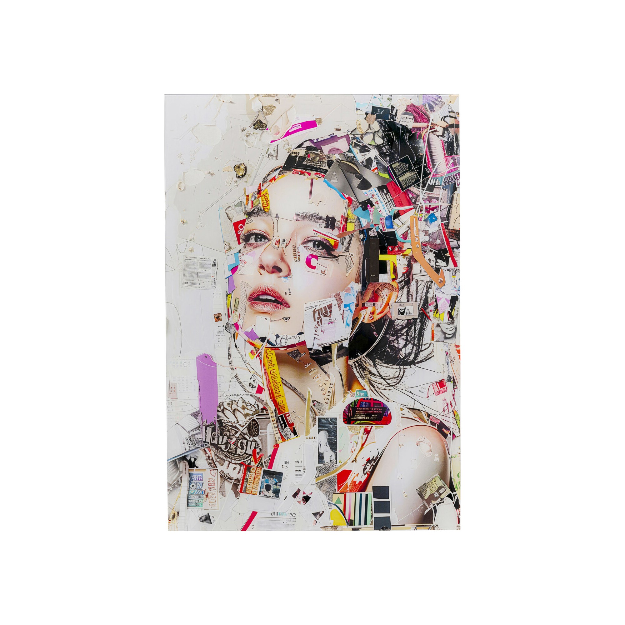 Glass Picture artistic woman profile 80x120cm Kare Design