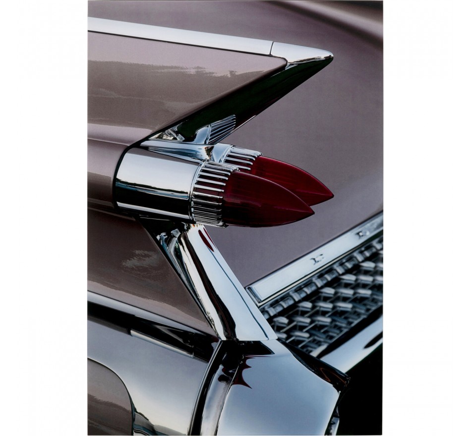 Glass Picture car rear lights 80x120cm Kare Design