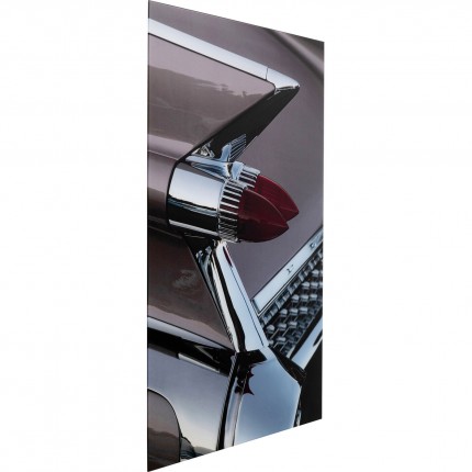 Tableau en verre feux de voiture 80x120cm Kare Design