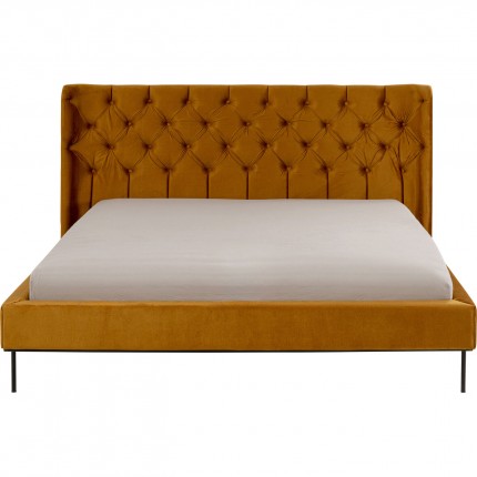 Bed Audrey 180x200cm velvet ochre Kare Design
