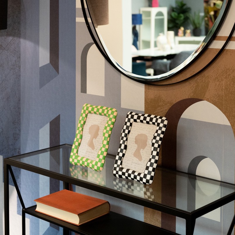 Cadre photo carrés noirs et blancs - Checker - Kare Design