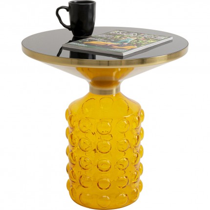 Bijzettafel Lola Ø50cm geel Kare Design