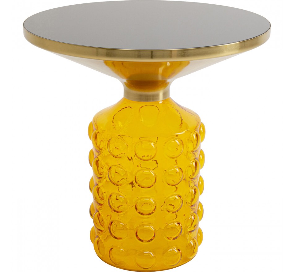 Bijzettafel Lola Ø50cm geel Kare Design