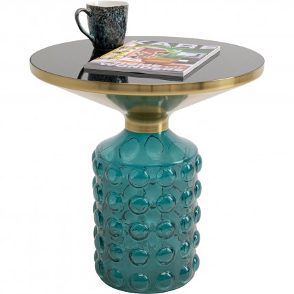 Bijzettafel Lola Ø50cm blauw Kare Design