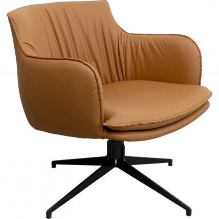 Swivel Armchair Bonnie brown Kare Design