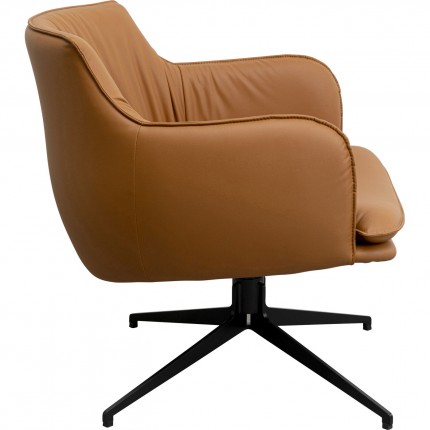 Draaifauteuil Bonnie bruin Kare Design
