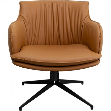 Draaifauteuil Bonnie bruin Kare Design
