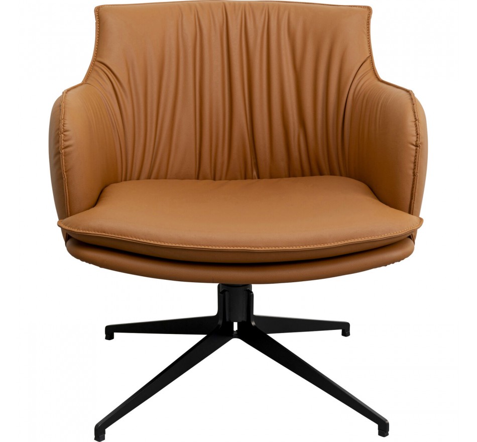 Draaifauteuil Bonnie bruin Kare Design