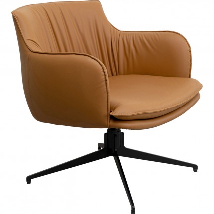 Swivel Armchair Bonnie brown Kare Design