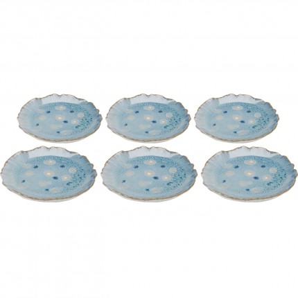 Plate Mina Ø14cm blue (6/set) Kare Design