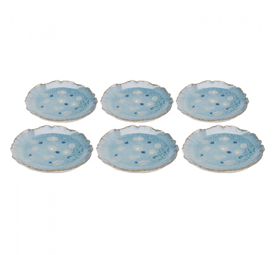 Plate Mina Ø14cm blue (6/set) Kare Design
