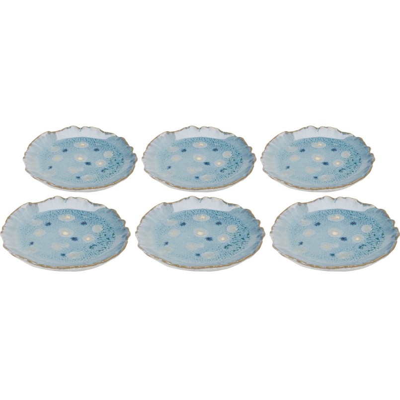 Assiettes en grès bleu - Mina - Kare Design